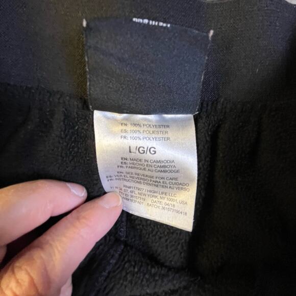 AND1 Men’s Black Tech Fleece Sweatpants Size L (32x30) - Picture 9 of 13